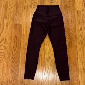 ALO Yoga Dark maroon 7/8 Leggings
